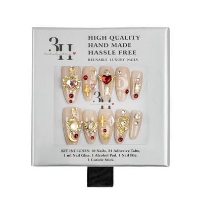 3H Nails Lunar Bloom Handmade Press-On Nails