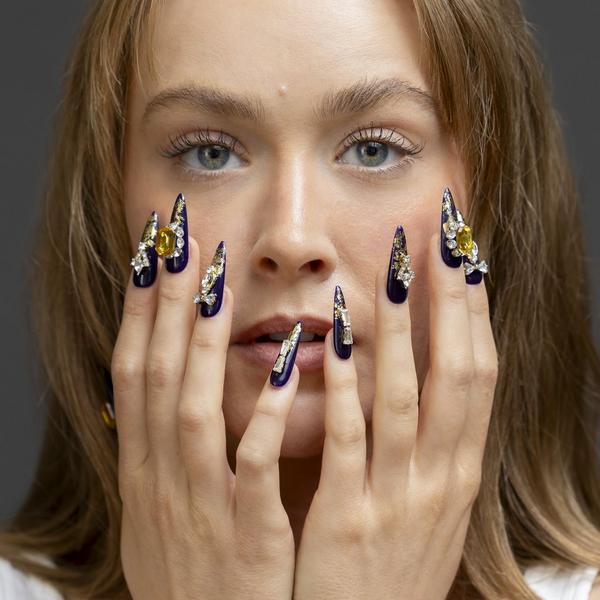 3H Nails Empire Gold Handmade Press-On Nails #4