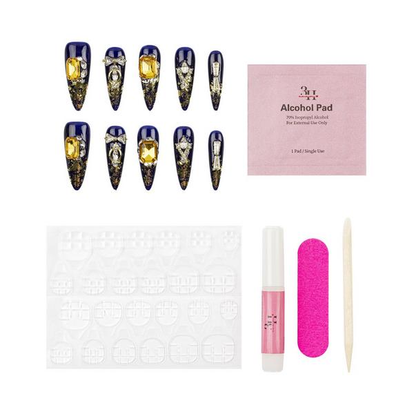 3H Nails Empire Gold Handmade Press-On Nails #3