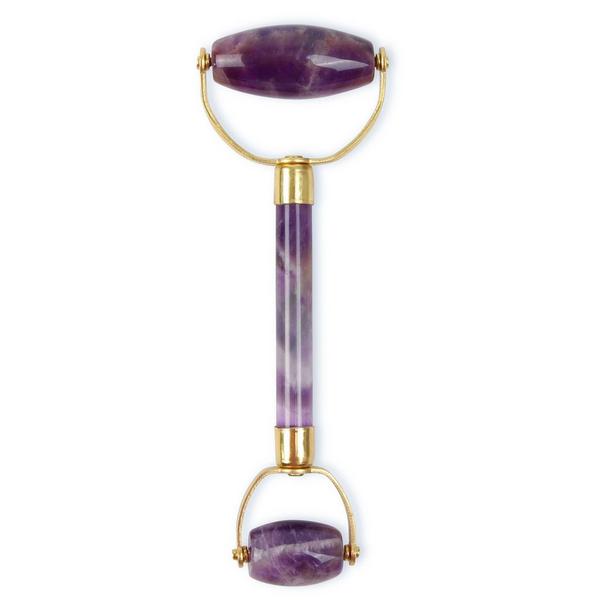 White Lotus Beauty Genuine Crystal Roller Chemical Free Amethyst #1