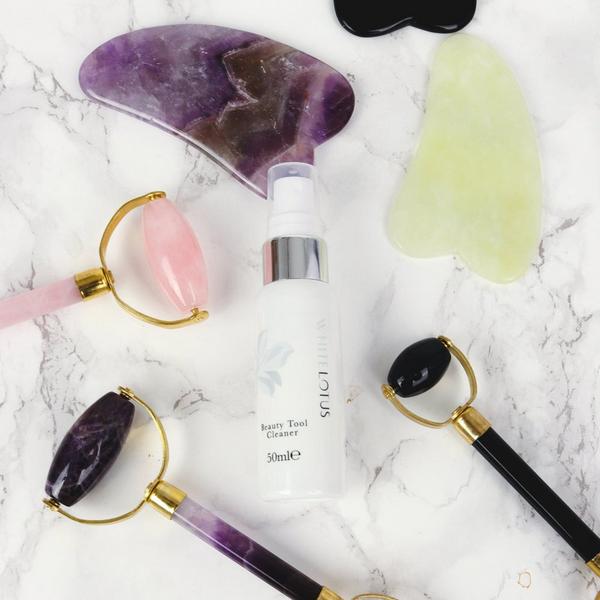 White Lotus Beauty Genuine Crystal Roller Chemical Free Amethyst #7