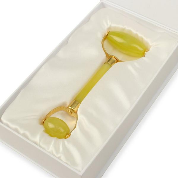 White Lotus Beauty Genuine Crystal Roller Chemical Free Jade #8