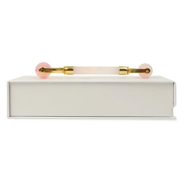 White Lotus Beauty Genuine Crystal Roller Chemical Free Rose Quartz #8