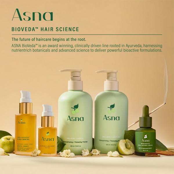 Asna Beauty Amla BioVeda Beard Oil + 3-in-1 Hair Oil Growth & Hydration Set #8