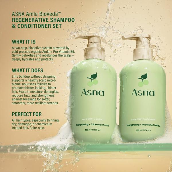 Asna Beauty Amla BioVeda Regenerative Shampoo + Conditioner Set #2
