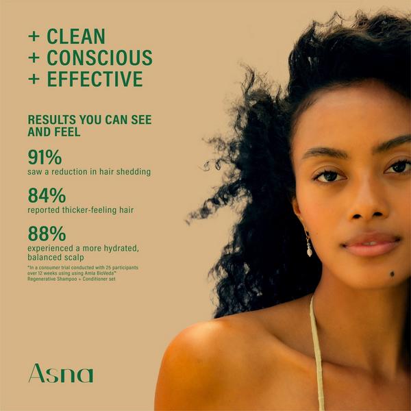 Asna Beauty Amla BioVeda Regenerative Shampoo + Conditioner Set #6