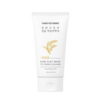 Rice Pure Clay Mask to Foam Cleanser