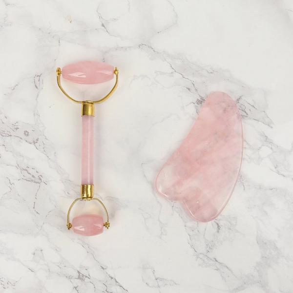 White Lotus Beauty Genuine Crystal Gua Sha Chemical-Free Rose Quartz #3