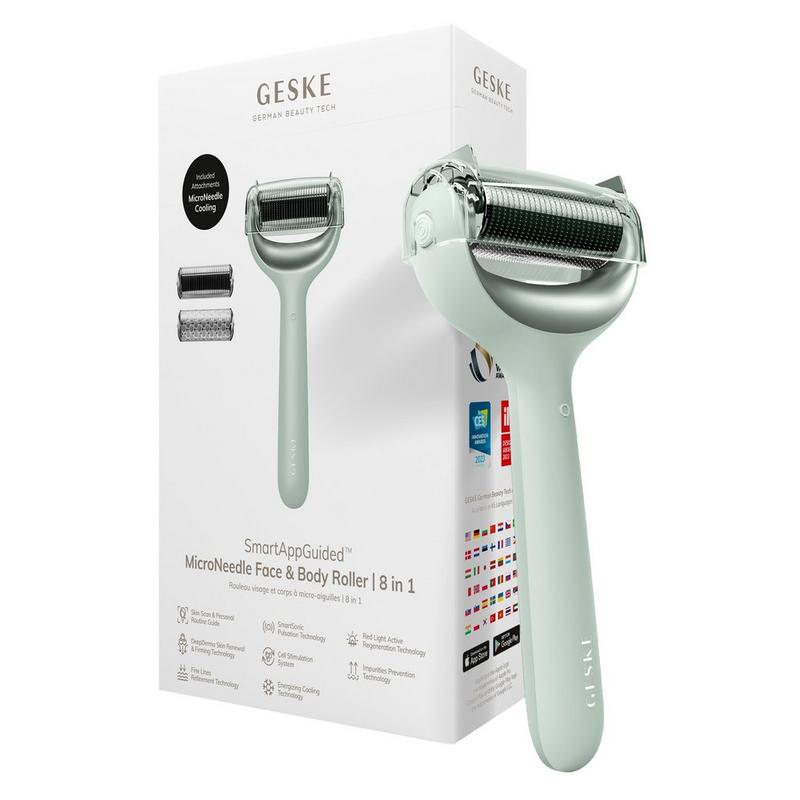 Geske - Green SmartAppGuided MicroNeedle Face & Body Roller | 8 in