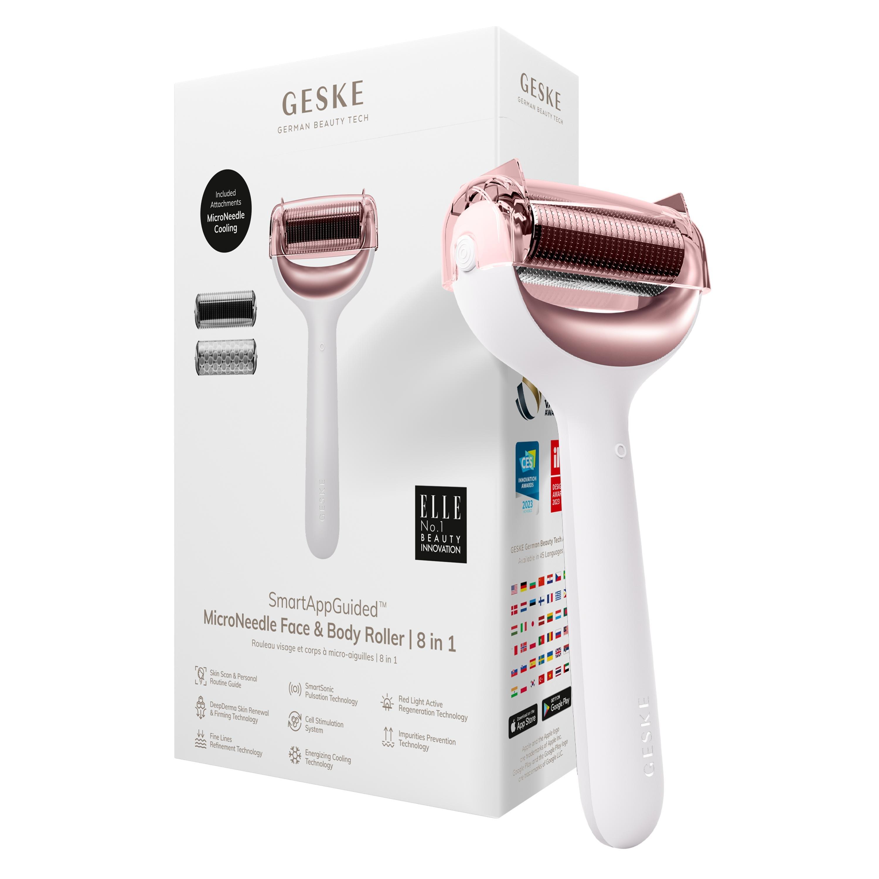 Geske SmartAppGuided MicroNeedle Face & Body Roller | 8 in 1 #1