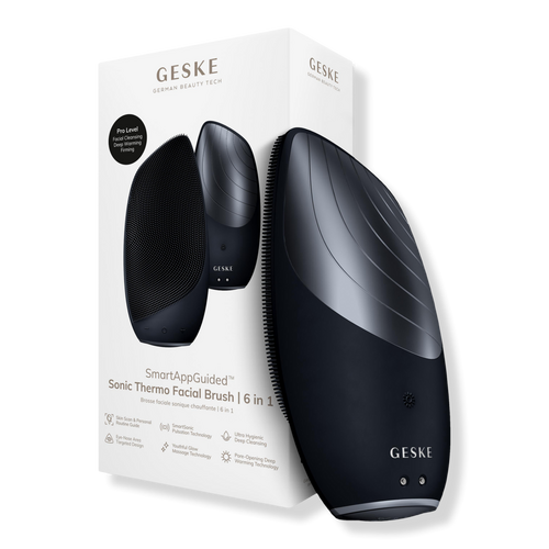Geske Sonic Thermo Facial Brush 6 em 1, Preta