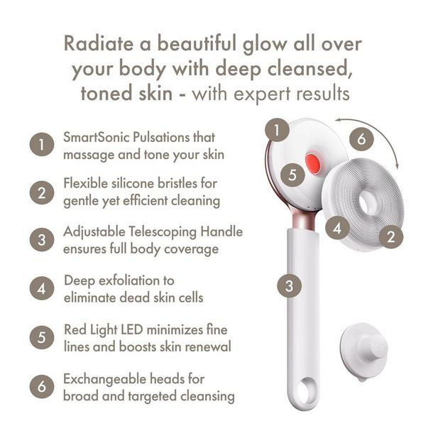 Geske SmartAppGuided Sonic LED Full-Body Brush & Intensive Exfoliator | 9 in 1 #2