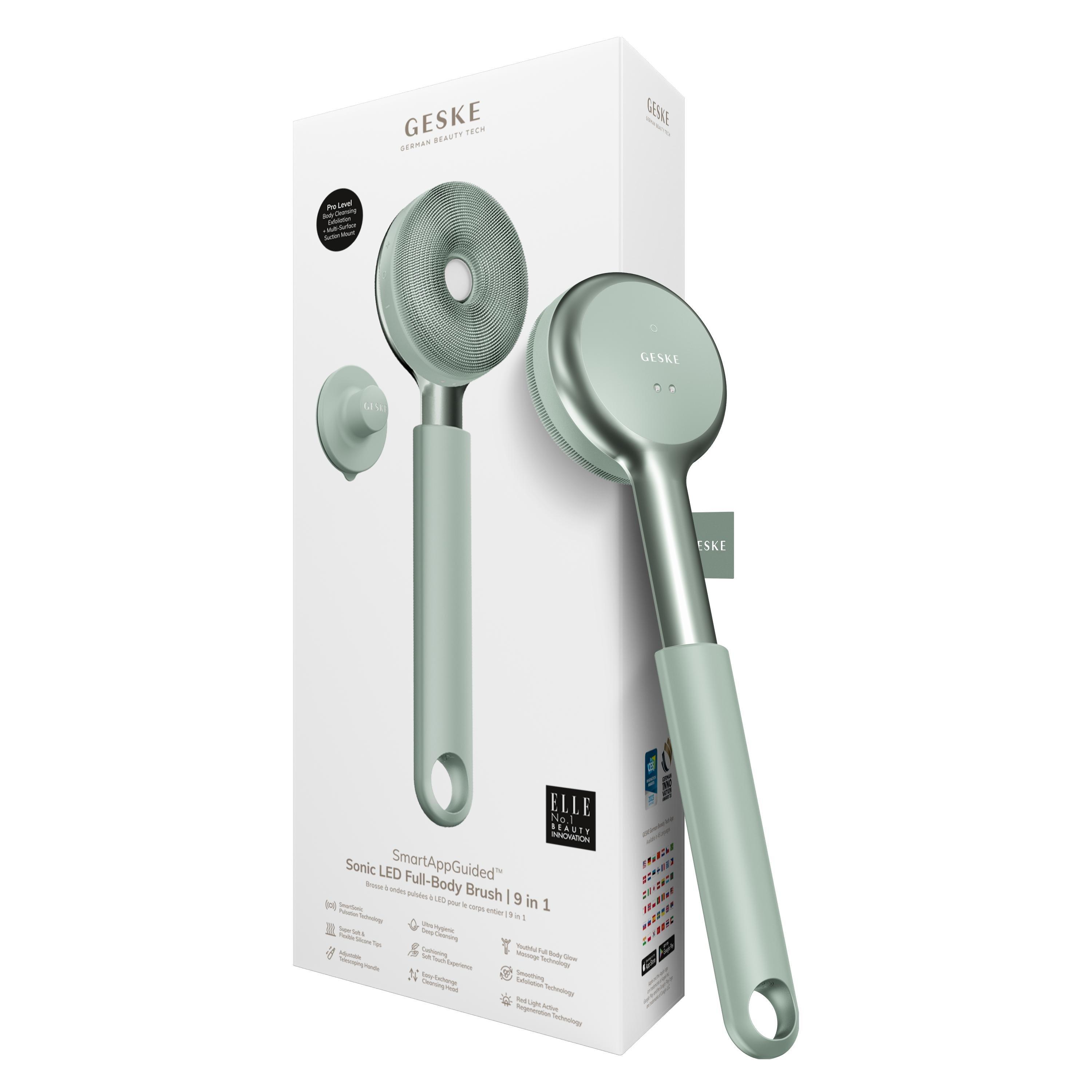 Geske SmartAppGuided Sonic LED Full-Body Brush & Intensive Exfoliator | 9 in 1 #1