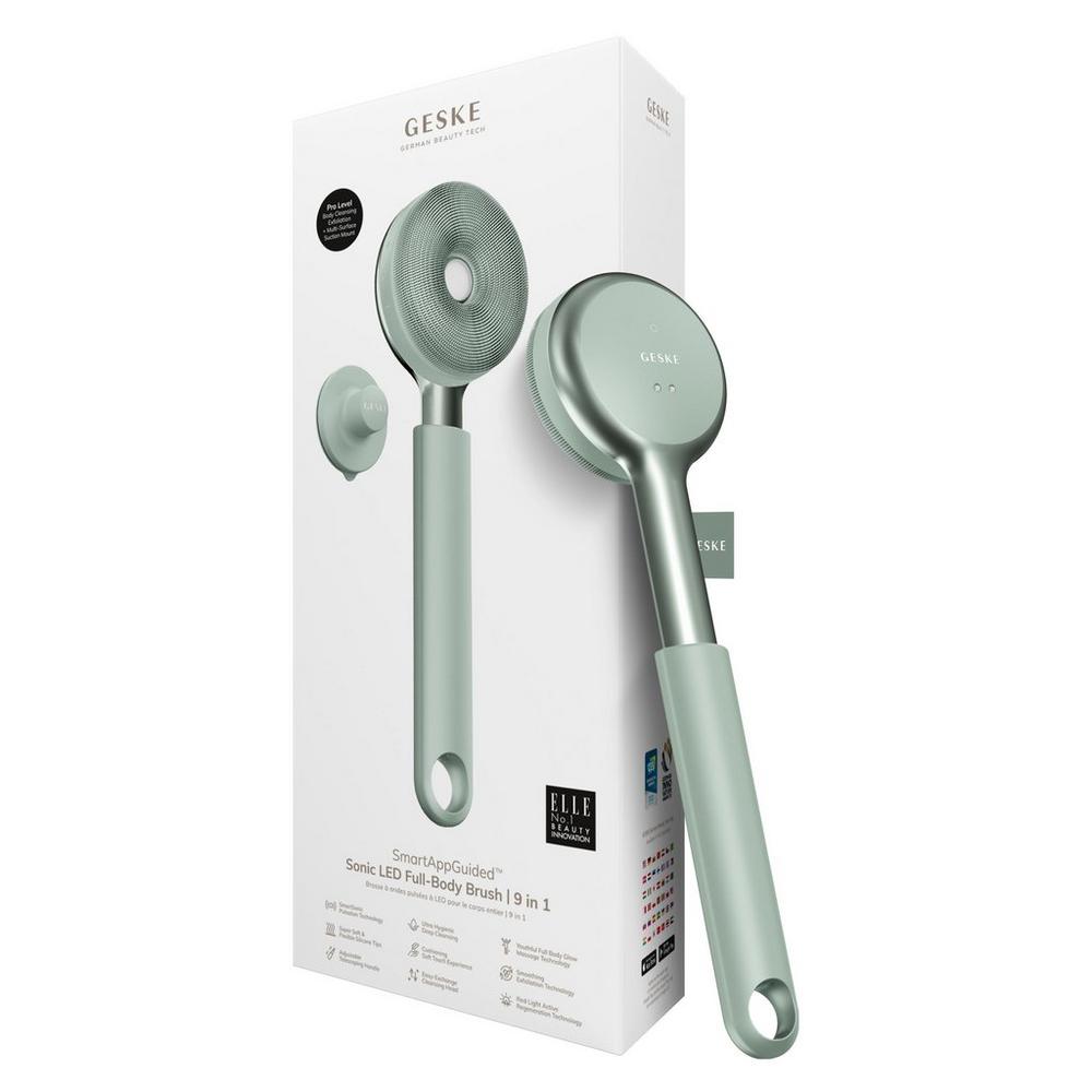 Geske Smartappguided Sonic Led Full-body Brush & Intensive Exfoliator | 9 In 1 - Green In Green