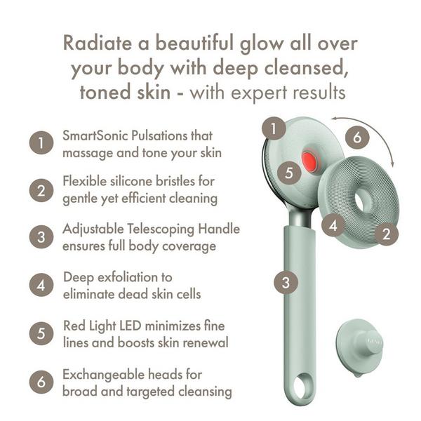 Geske SmartAppGuided Sonic LED Full-Body Brush & Intensive Exfoliator | 9 in 1 #2