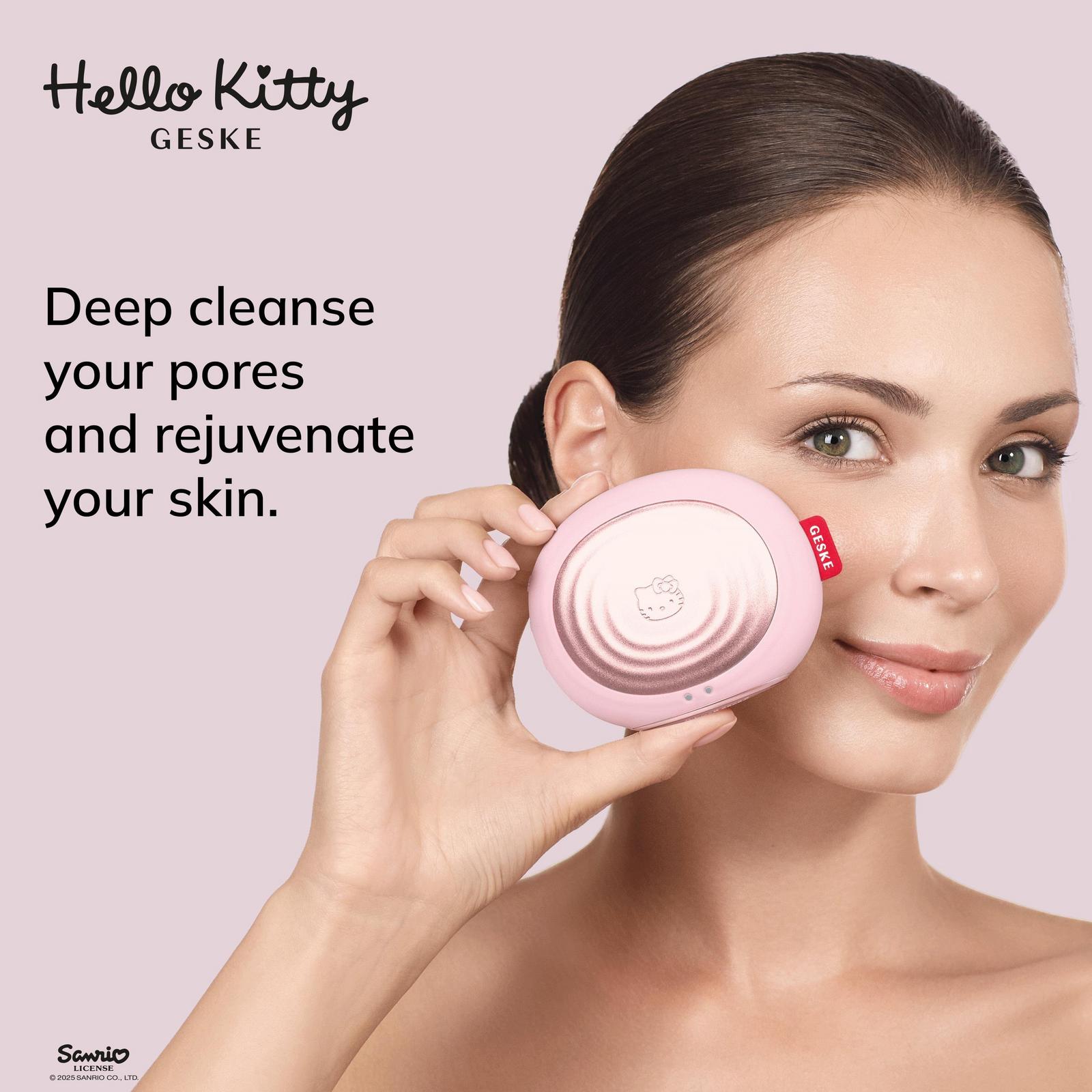 Hello Kitty SmartAppGuided Sonic Thermo Facial Brush | 5 in 1 - Hello Kitty Pink