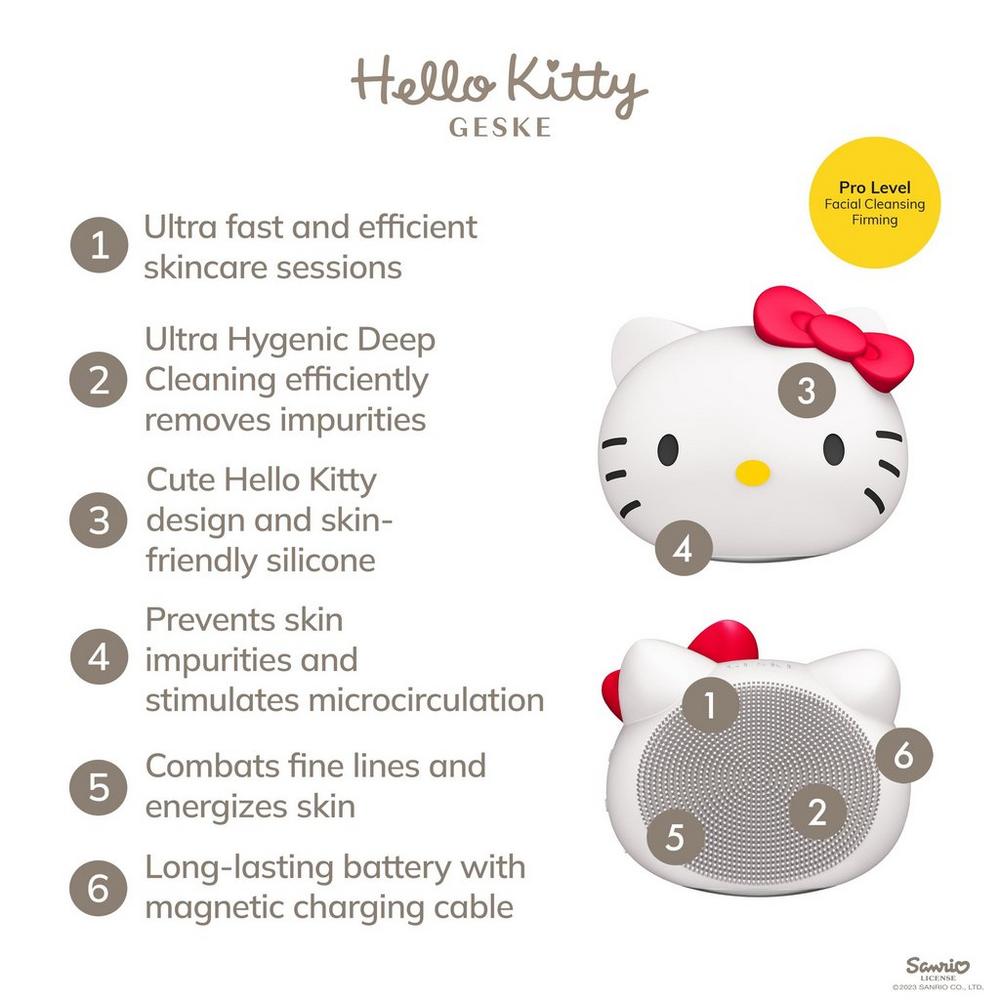 Hello Kitty SmartAppGuided Sonic Facial Brush | 4 in 1 - Hello Kitty Starlight