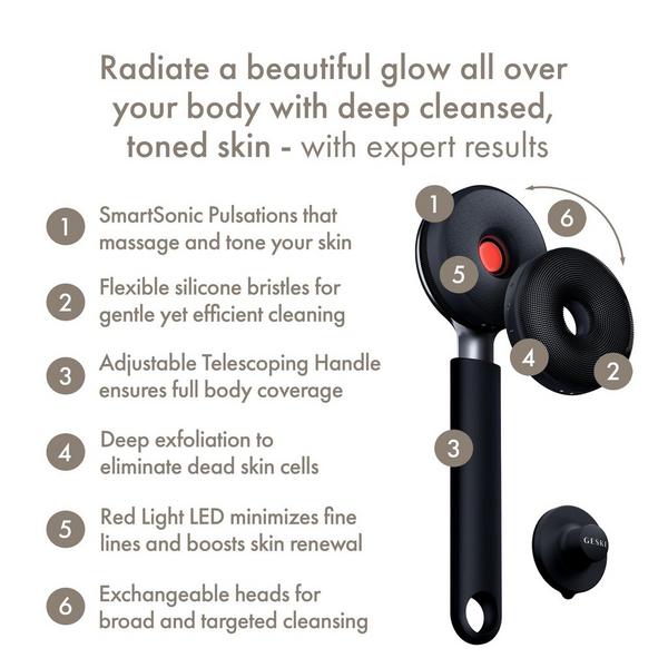 Geske SmartAppGuided Sonic LED Full-Body Brush & Intensive Exfoliator | 9 in 1 #2