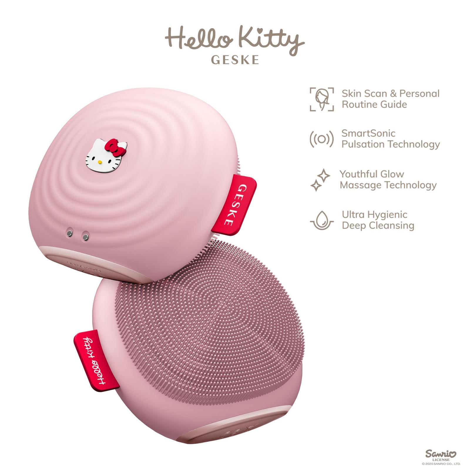 Hello Kitty SmartAppGuided Sonic Facial Brush | 4 in 1 - Hello Kitty Pink