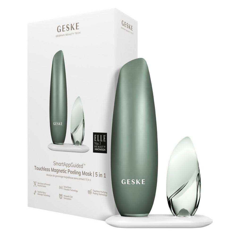 Geske Smartappguided Touchless Magnetic Peeling Mask | 5 In 1 - Green In Green