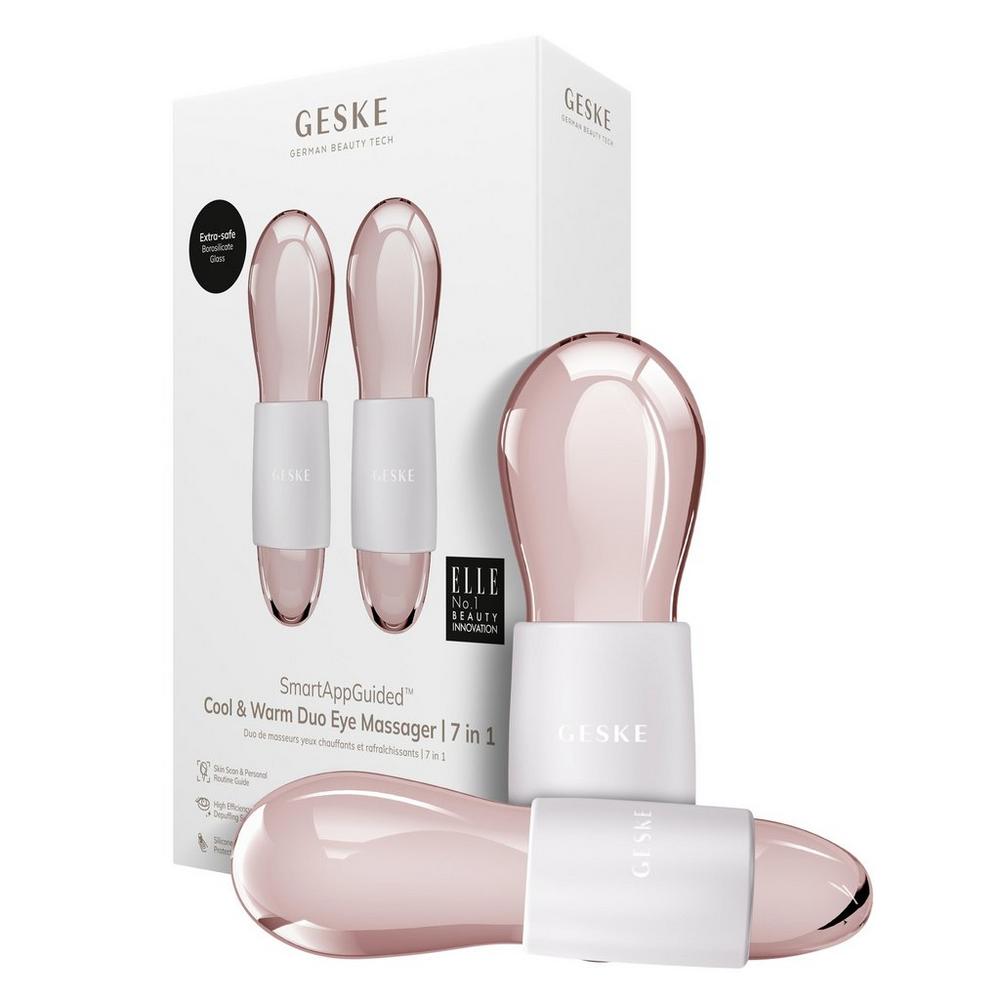 Geske Smartappguided Cool & Warm Duo Eye Massager | 7 In 1 - Starlight In Silver
