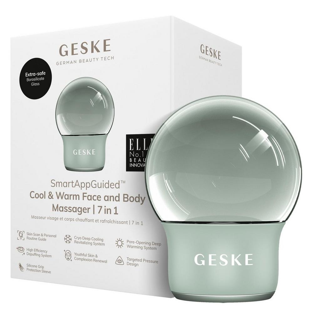 Geske Smartappguided Cool & Warm Face & Body Massager | 7 In 1 - Green