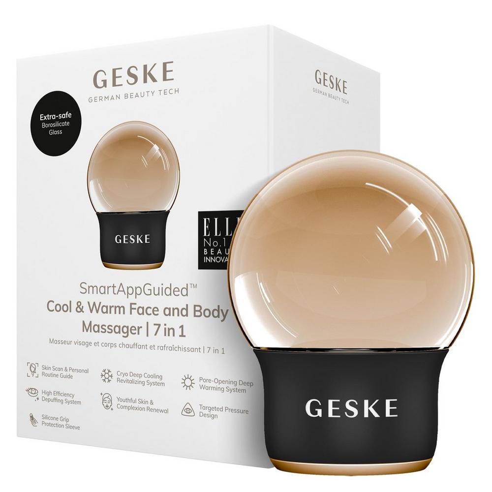 Geske Smartappguided Cool & Warm Face & Body Massager | 7 In 1 - Gray