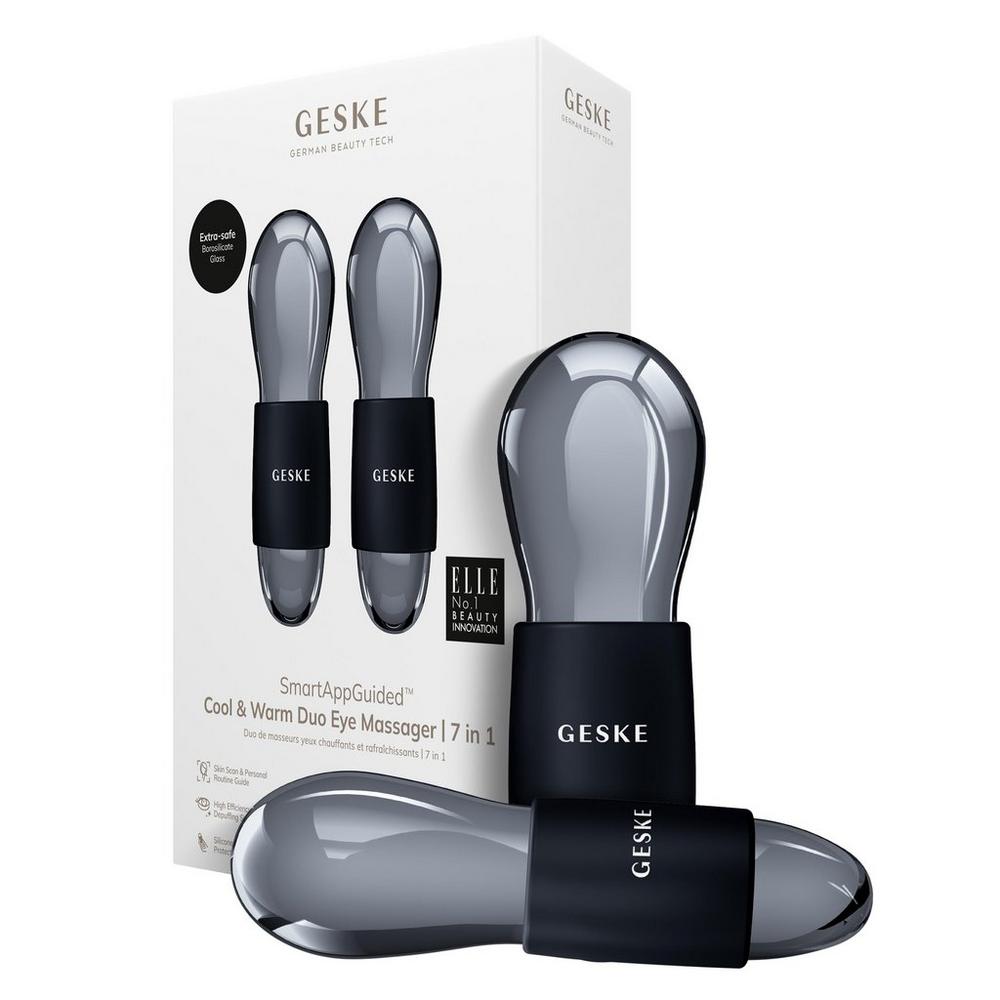 Geske Smartappguided Cool & Warm Duo Eye Massager | 7 In 1 - Black