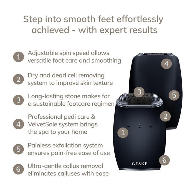 Geske SmartAppGuided Electric Pumice Foot Smoothing Roller | 7 in 1 #2