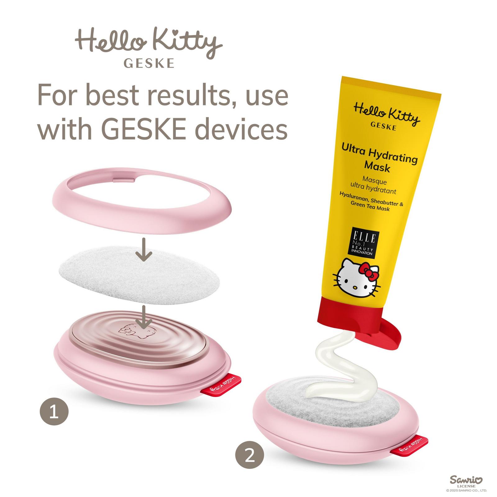 Hello Kitty SmartAppGuided Sonic Warm & Cool Mask | 8 in 1 - Hello Kitty Pink