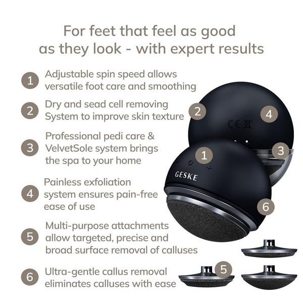 Geske SmartAppGuided Electric Pumice Foot Smoothing Spinning Sphere | 8 in 1 #2