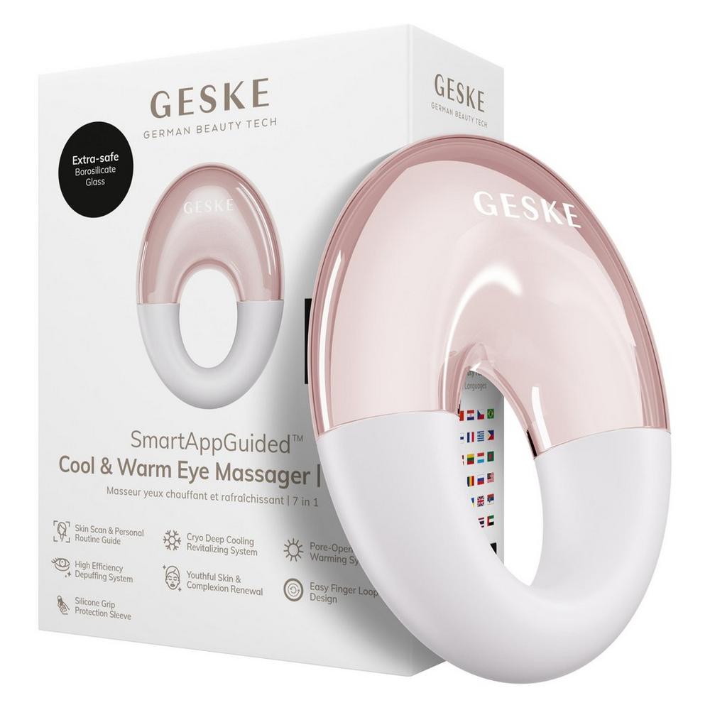 Geske Smartappguided Cool & Warm Eye Massager | 7 In 1 - Starlight In Silver