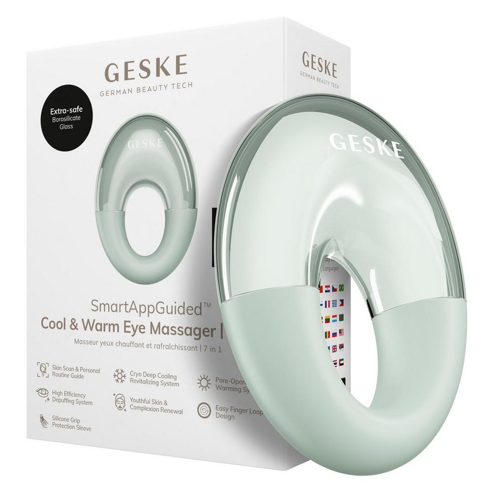 Geske Smartappguided Cool & Warm Eye Massager | 7 In 1 - Green