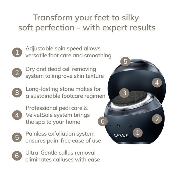 Geske SmartAppGuided Electric Pumice Foot Smoothing Spinner | 8 in 1 #2