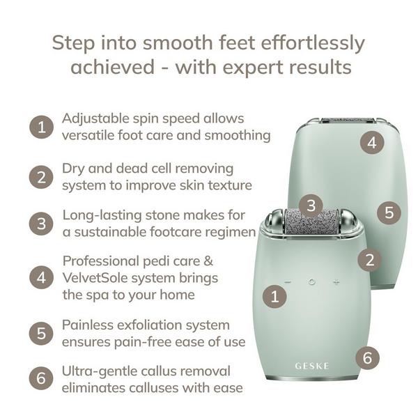 Geske SmartAppGuided Electric Pumice Foot Smoothing Roller | 7 in 1 #2
