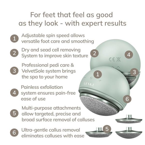 Geske SmartAppGuided Electric Pumice Foot Smoothing Spinning Sphere | 8 in 1 #2