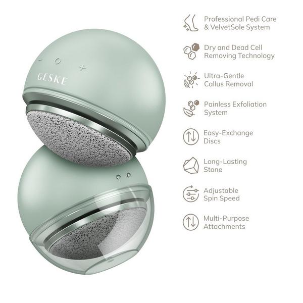 Geske SmartAppGuided Electric Pumice Foot Smoothing Spinning Sphere | 8 in 1 #4