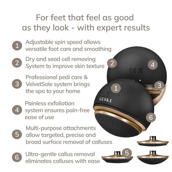 Geske SmartAppGuided Electric Pumice Foot Smoothing Spinning Sphere | 8 in 1 #2