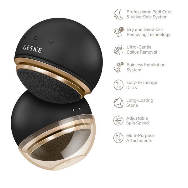 Geske SmartAppGuided Electric Pumice Foot Smoothing Spinning Sphere | 8 in 1 #4