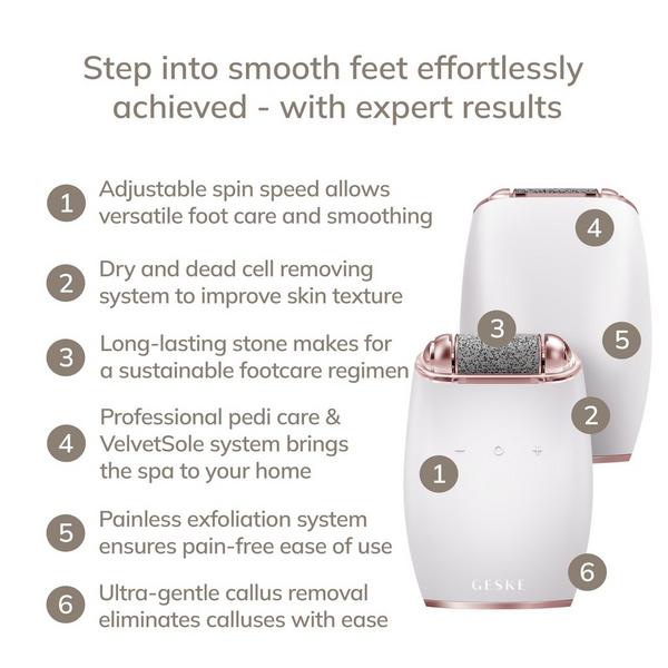 Geske SmartAppGuided Electric Pumice Foot Smoothing Roller | 7 in 1 #2