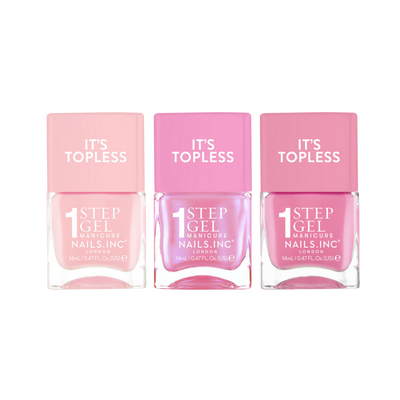 Nails Inc. It's Topless 1 Step Gel-Like Manicure Nail Polish Set