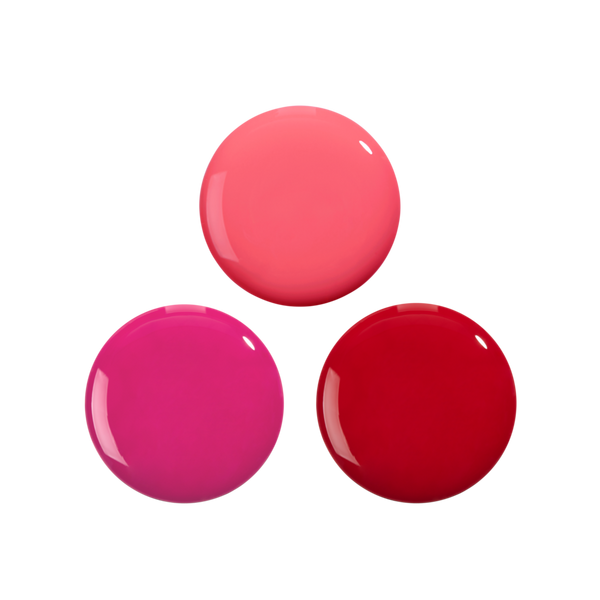 Nails Inc. It's Topless Reds 1-Step Gel-Like Manicure Nail Polish Set #2