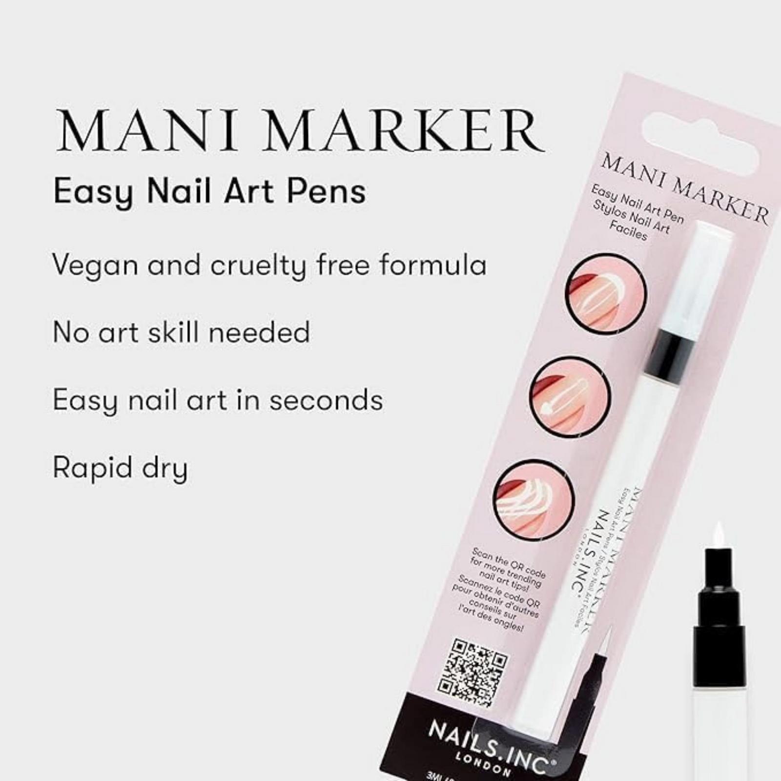 Mani Marker Bright White Easy Nail Art Pen