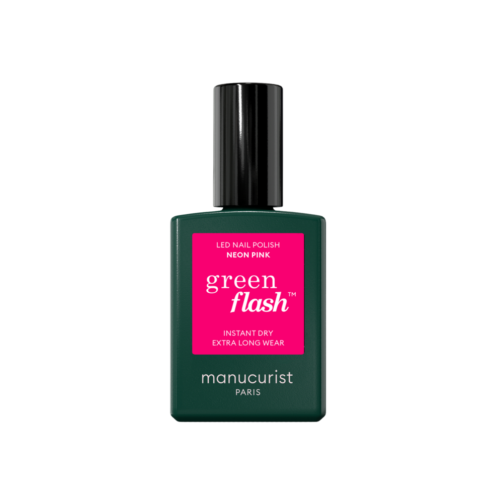 Manucurist Green Flash Led Gel Polish - Neon Pink In Pink