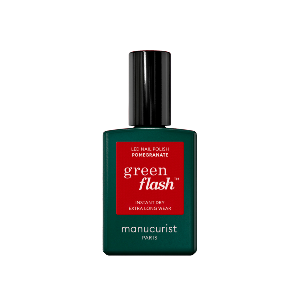 Manucurist Green Flash Led Gel Polish - Pomegranate In Red