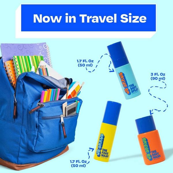 JB Skrub Travel-Size Face & Body Set for Tweens and Teens #3