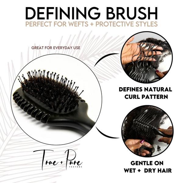 True + Pure Texture Defining and Detangling Brush for Natural Hair #7