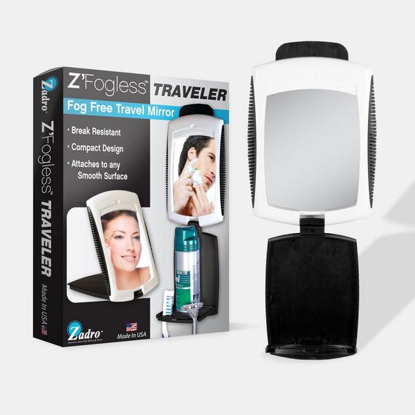 Zadro Travel Fogless Shower Mirror with Accessory Tray #1