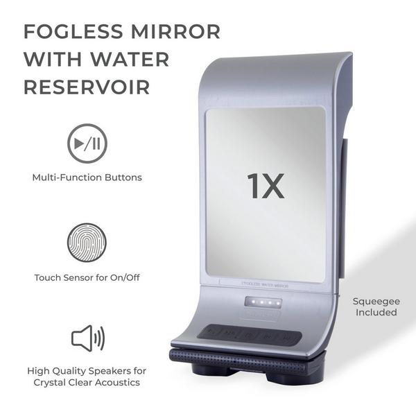 Zadro Lighted Fogless Shower Mirror with Bluetooth #3
