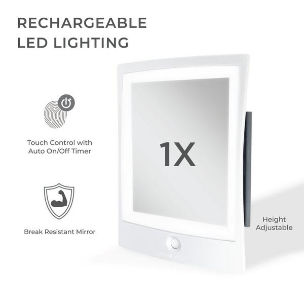 Zadro Rechargeable LED Lighted Fogless Shower Mirror #3